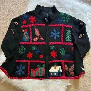 Vintage Design Originals Studios Christmas Sweater Stockings Large